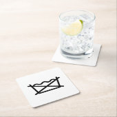 洗うな! スクエアペーパーコースター (インサイチュ)