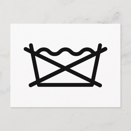 洗うな！ ポストカード (正面)