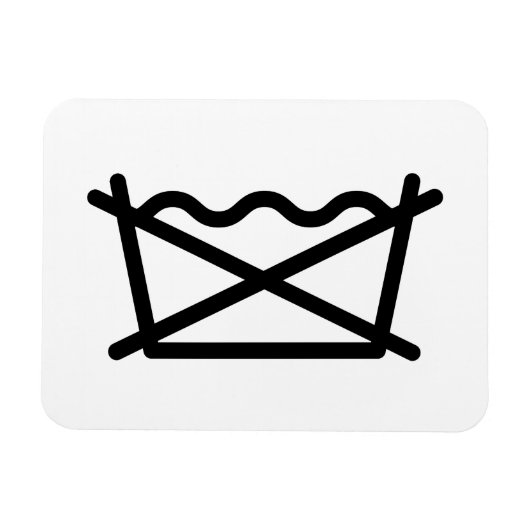 洗うな！ マグネット (横)