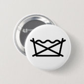 洗うな！ 缶バッジ (正面&裏面)