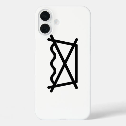 洗うな！ Case-Mate iPhoneケース (裏面)