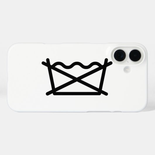 洗うな！ Case-Mate iPhoneケース (裏面 (横))