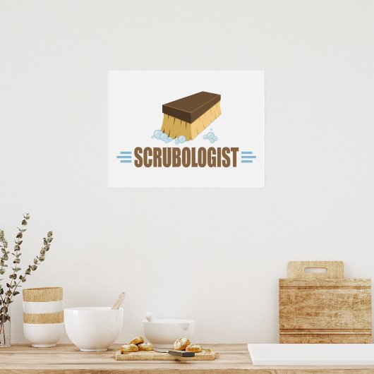 洗おもしろい浄 ポスター (キッチン)