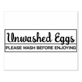 洗っていない卵を楽しむ前に洗いなさい ラバースタンプ (インプリント)