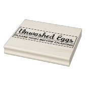 洗っていない卵を楽しむ前に洗いなさい ラバースタンプ (スタンプ)