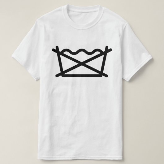 洗わないでください! Tシャツ (デザイン正面)