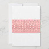 洗エレガント礼招待状|サンゴ 招待状 (裏面)