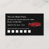 洗クール車自動車 名刺 (正面)