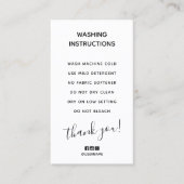 洗シンプルい説明書 名刺 (正面)