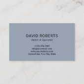 洗力式洗圧青クリーニングサービス 名刺 (裏面)