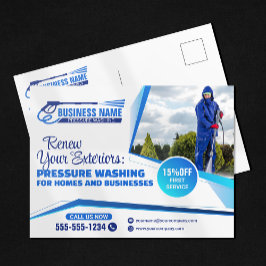 洗力式洗濯場清掃サービス ポストカード