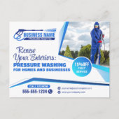 洗力式洗濯場清掃サービス ポストカード (正面)