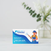 洗力式洗濯場清掃サービス 名刺 (スタンド正面)