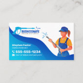 洗力式洗濯場清掃サービス 名刺 (正面)