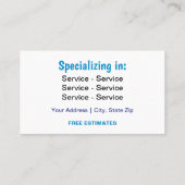 洗圧両面 名刺 (裏面)