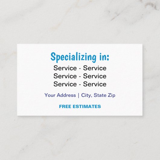 洗圧両面 名刺 (裏面)