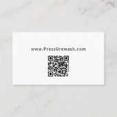 洗圧会社の名刺 名刺 (裏面)