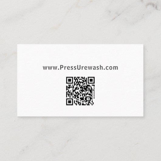 洗圧会社の名刺 名刺 (裏面)