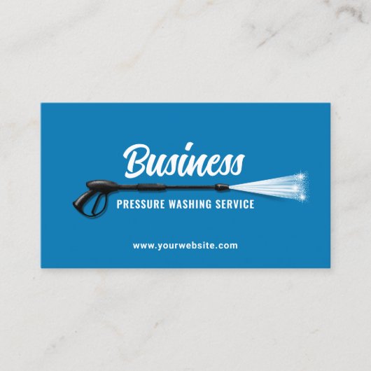 洗圧式パワー洗浄ブルーミニマルクリーニング 名刺 (正面)
