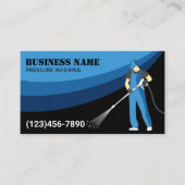 洗圧式パワー洗浄ブルーモダンクリーニング 名刺 (正面)