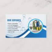 洗圧式洗力洗ブルークリーニングサービス 名刺 (裏面)