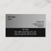 洗圧式洗力洗濯屋上車庫 名刺 (裏面)