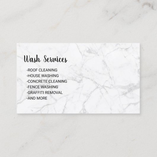 洗圧式洗力海軍・銀洗浄 名刺 (裏面)