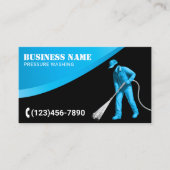 洗圧式青色動力洗浄洗浄モダン装置 名刺 (正面)