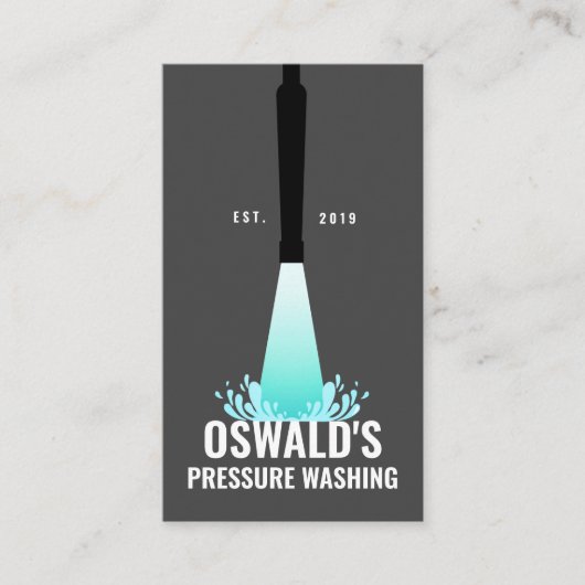 洗圧機、洗圧機 名刺 (正面)