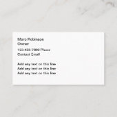 洗圧洗浄サービス 名刺 (裏面)