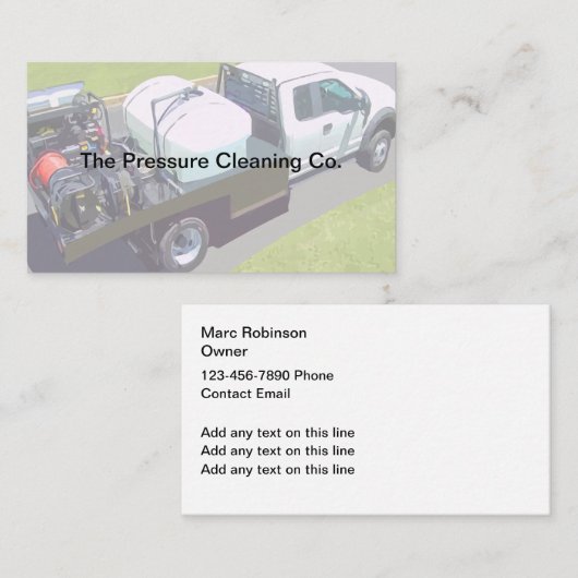 洗圧洗浄サービス 名刺 (正面/裏面)