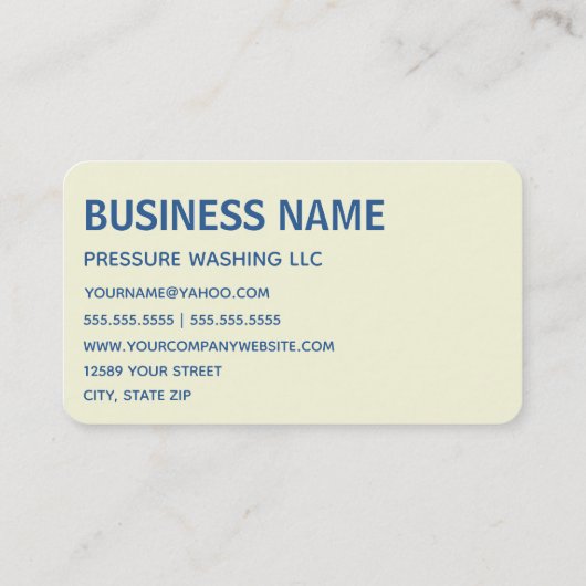 洗圧車ハウス洗圧洗浄 名刺 (裏面)