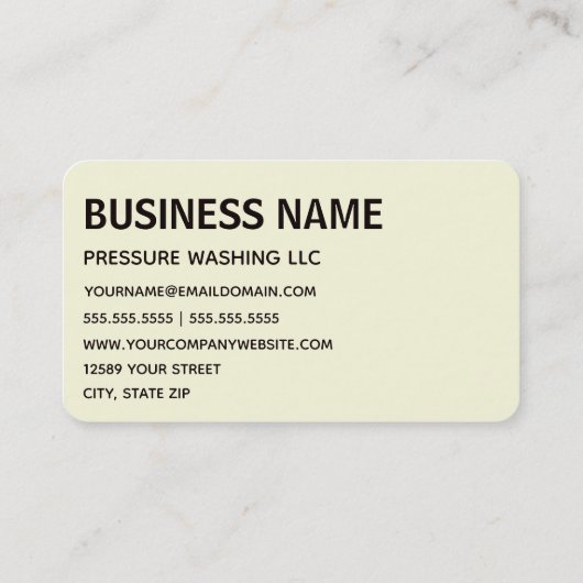 洗圧車ハウス洗圧洗浄 名刺 (裏面)