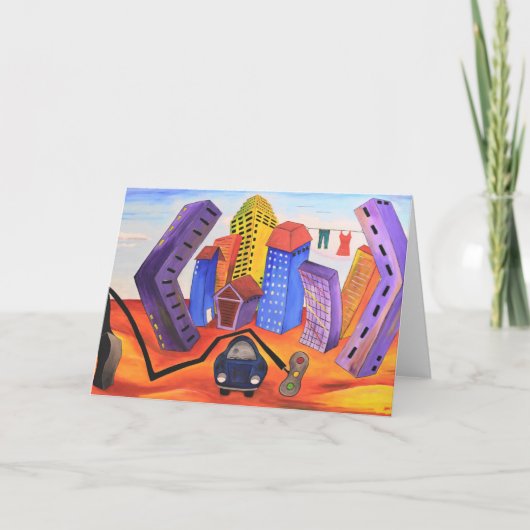 洗忘れいあいさつカードを使用しない カード (正面)