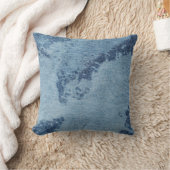 洗浄されたデニムのデザイン#9 @ Emporio Moffa クッション (ブランケット)