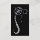 洗浄された星形五角形 名刺 (裏面)