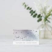 洗浄された窓、窓クリーナー、クリーニングサービス 名刺 (スタンド正面)