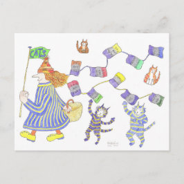 洗浄のMadCatWomanのスカーフ ポストカード