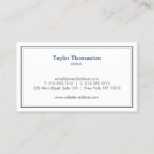 洗浄クラシックサービス羽毛ダスターホワイト 名刺 (裏面)