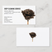 洗浄スプレー箒 | 羽毛ダスター 名刺 (正面/裏面)