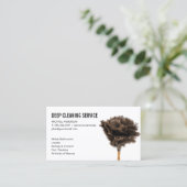 洗浄スプレー箒 | 羽毛ダスター 名刺 (スタンド正面)