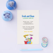 洗浄バモダンケットハウスキーピングサービスフライヤー チラシ (シングル)