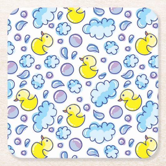 洗浄パターン スクエアペーパーコースター (正面)