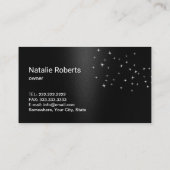 洗浄モダンサービス銀スプレーブラック 名刺 (裏面)