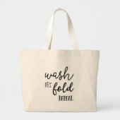 洗浄乾燥した折目の繰り返し、大きいトート、洗濯のバッグ ラージトートバッグ (正面)