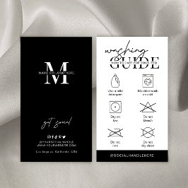 洗浄気に指示ミニマルなロゴの服 名刺