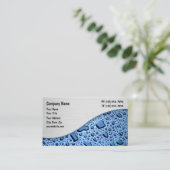 洗浄水滴デザイン 名刺 (スタンド正面)