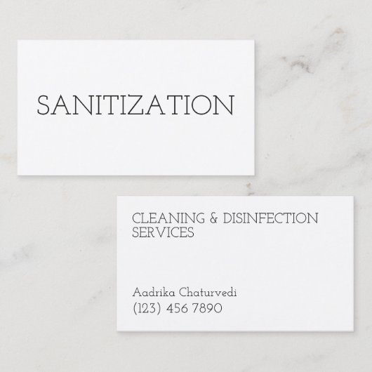 洗浄衛生消毒ミニマル法 名刺 (正面/裏面)