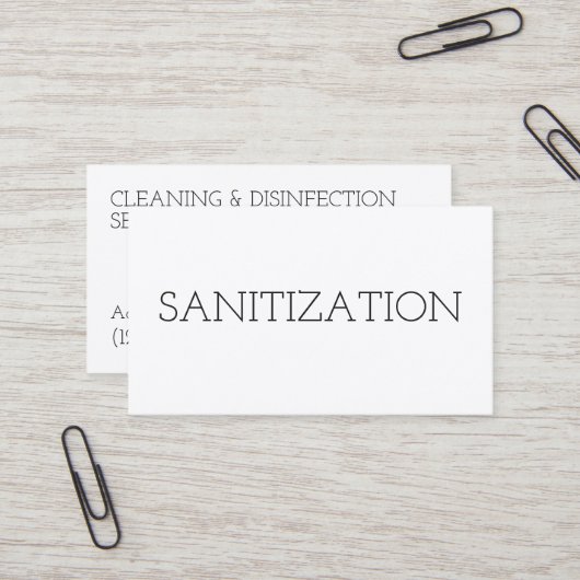 洗浄衛生消毒ミニマル法 名刺 (正面/裏面インサイチュ)