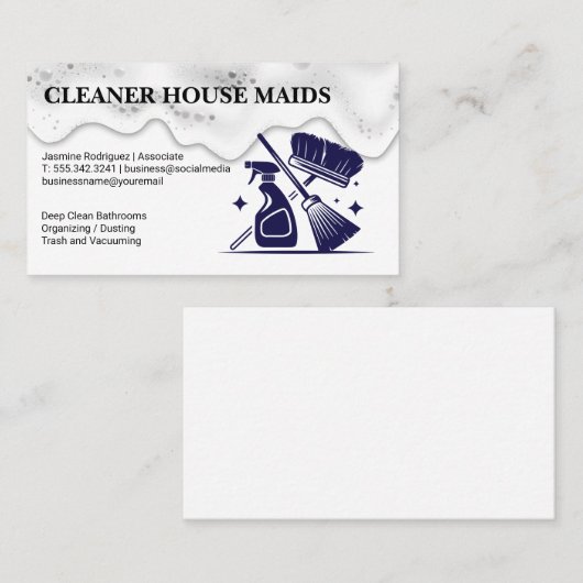 洗浄装置 | 石けん水 名刺 (正面/裏面)